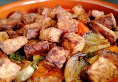 Cazuela de tempeh